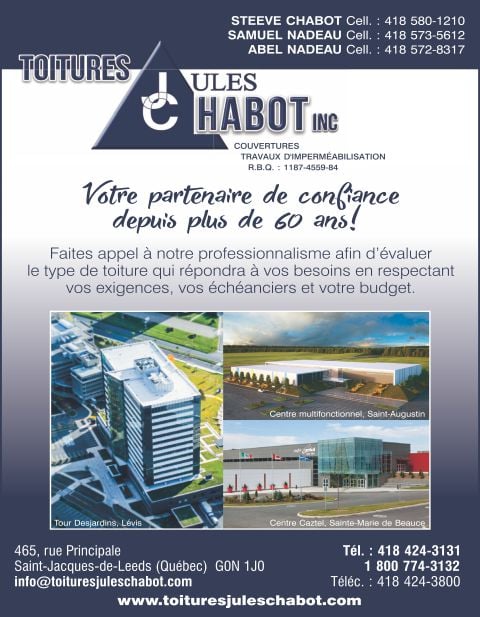 entrepreneur toitures commerciales beauce droite